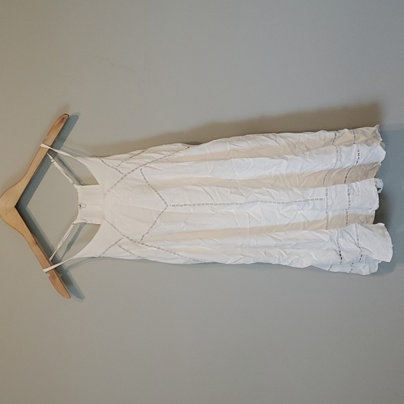 NWT Lulu's Womens Comfort Swing Mini Linen Blend Sleeveless Dress sz M - Picture 4 of 11